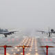 US Air Force A-10 attack aircraft wait to take off on the runway at the Osan US air base in Pyeongtaek, South Korea on August 10, 2017 (Hong Ki-won/Yonhap via AP)